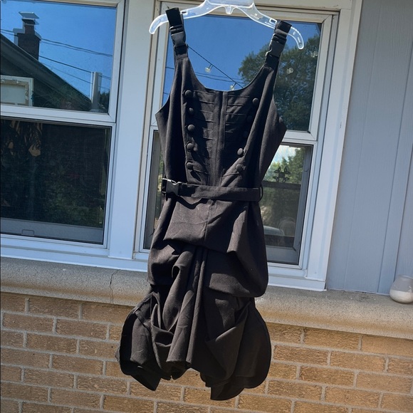 Black Ruffled Dress - Picture 1 of 7